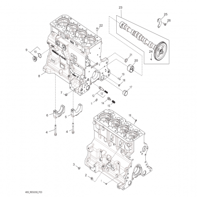 Group 46: Cylinder Block, continued  第46組：氣缸體，“GM93289,”“GM93285,”“GM91650,”“GM85414,”“GM85412,”“GM85410,”“GM51613,”