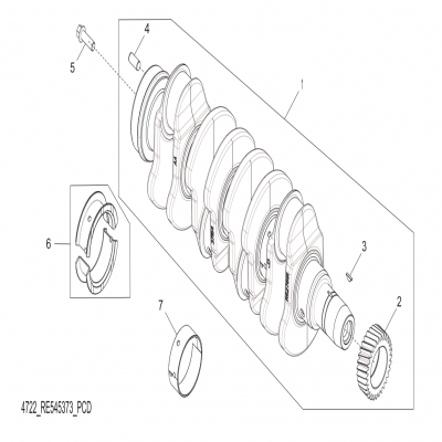 Group 47: Crankshaft, continued  第47組：曲軸，“GM93289,”“GM93285,”“GM91650,”“GM85414,”“GM85412,”“GM85410,”“GM51613,”&ldqu