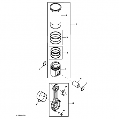 Group 48: Piston and Connecting Rod, continued  第48組：活塞和連桿，&ldquo;GM93289,&rdquo;&ldquo;GM93285,&rdquo;&ldquo;GM91650,&rdquo;&ldquo;GM85414,&rdquo;&ldquo;GM85412,&a