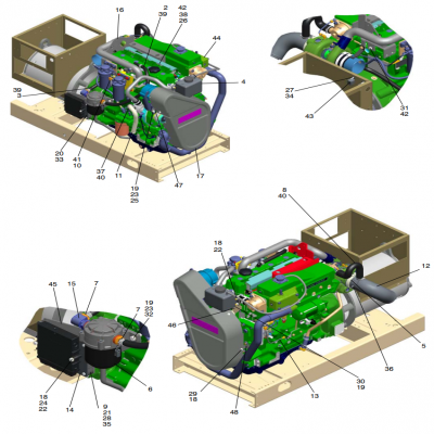 Engine, continued  發(fā)動機(jī)，&ldquo;GM93289,&rdquo;&ldquo;GM93285,&rdquo;&ldquo;GM91650,&rdquo;&ldquo;GM85414,&rdquo;&ldquo;GM85412,&rdquo;&ldquo;GM85410,&rdq