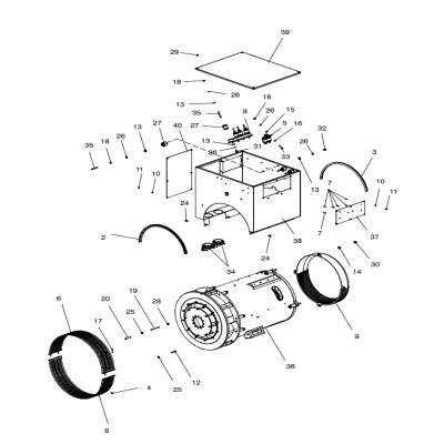 Alternator and Mounting, continued  交流發(fā)電機和安裝，&amp;ldquo;GM91650,&amp;rdquo;&amp;ldquo;40MDDCA,&amp;rdquo;&amp;ldquo;55MDDCB ,&amp;rdquo;&amp;ldquo;65MDDCC,&amp;rdquo;&a