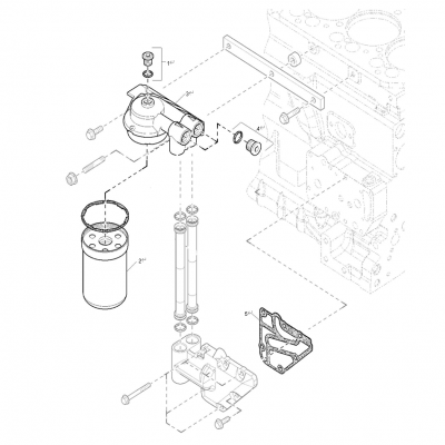 Oil Filter 6 Cylinder (MDDCD, MDDCE, MDDCH, MDDCJ, MDDCP and MDDCR) 1 機油濾清器6缸  40MDDCA-  55MDDCB-  65MDDCC-  80MDDCD-  99MDDCE-  40MDDCF-  50MDDCG-  65MDDCH-  80MDDCJ-  35MDDCK-  40MDDCL- 55MDDCM-  65